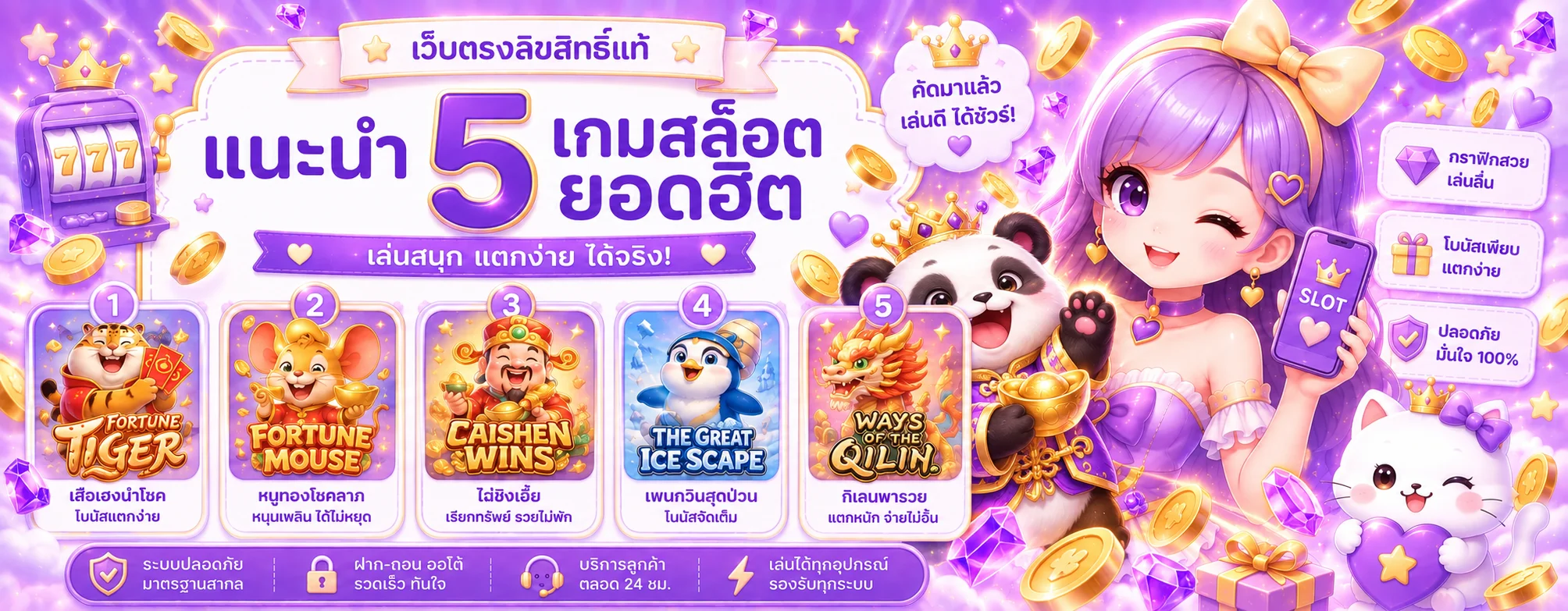 รวมเกมสล็อต SIAM99 พร้อมตัวละครมาสคอต